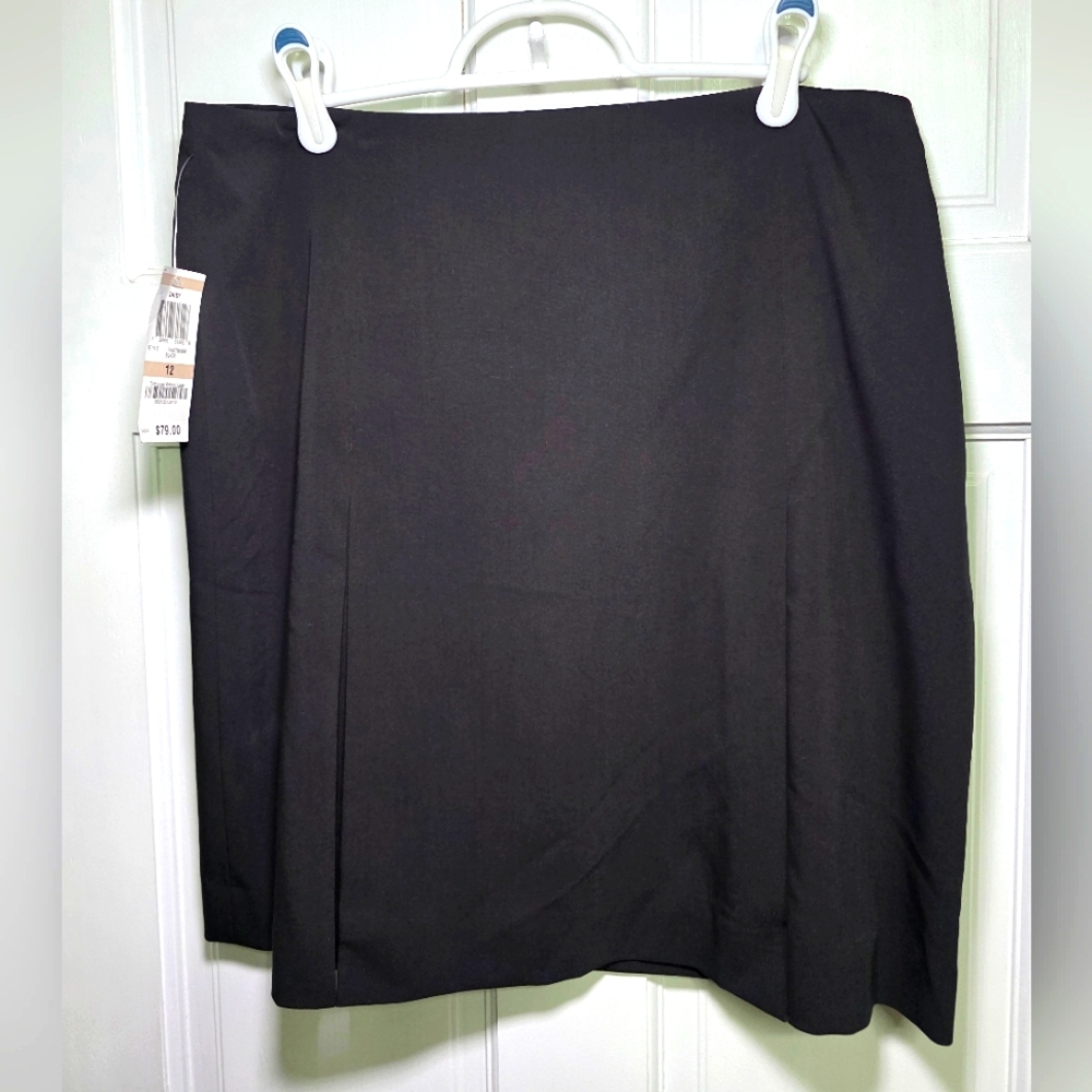 NWT I*N*C International Concepts Pencil Skirt w/Smooth Lining- Women's- 12 Blk
